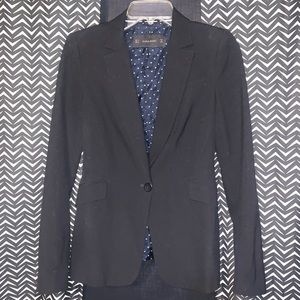 ZARA Black Single Button Blazer